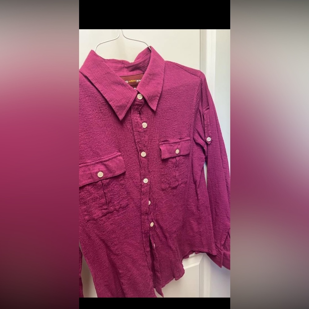 Pink Button-Up Shirt